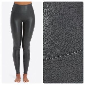 Excellent: spanx faux leather croc leggings